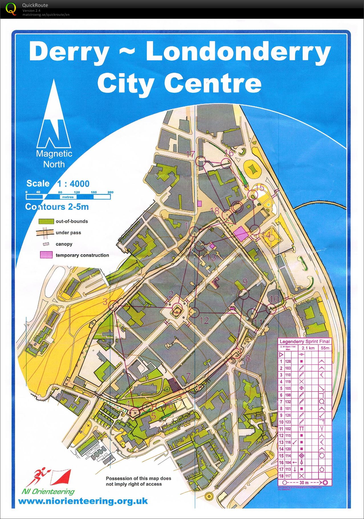 LegenDerry Sprint #1 (16.03.2014)