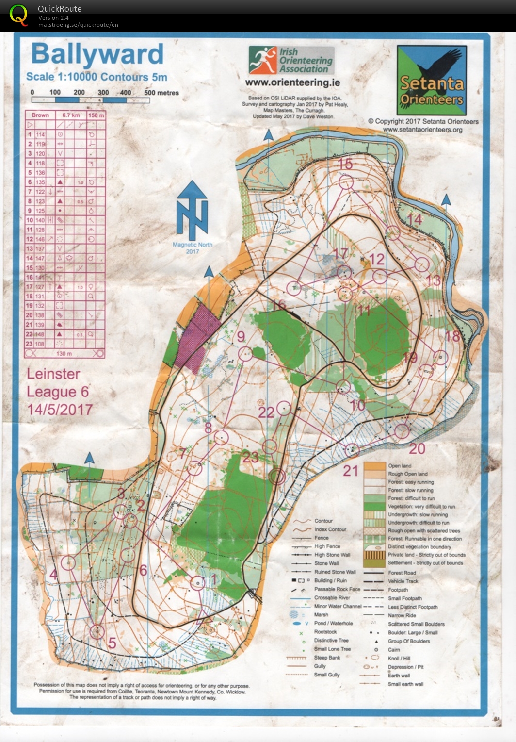 Leinster League 6 (14.05.2017)