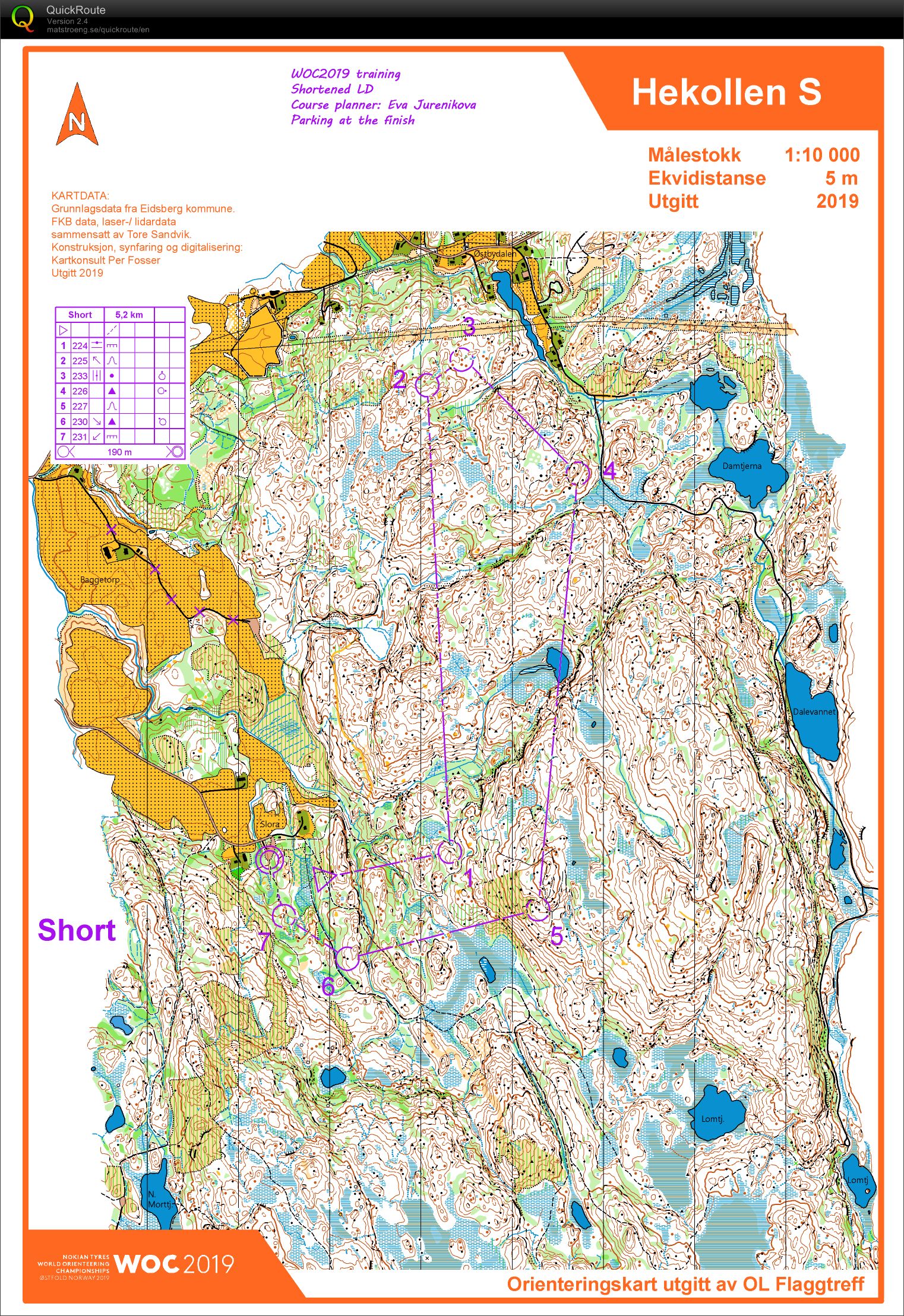 Hekollen - WOC training 1 (2019-06-28)