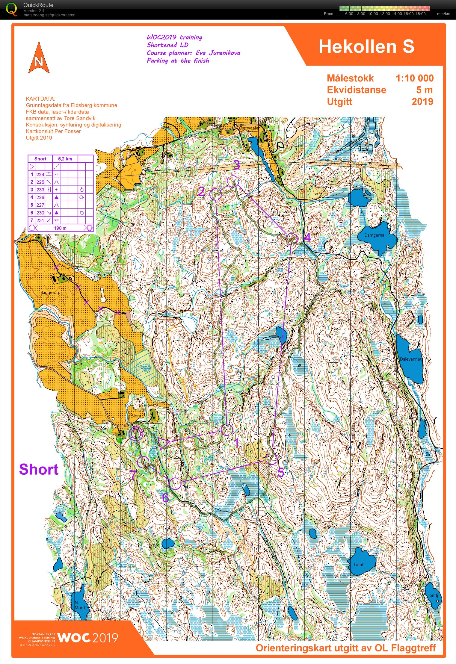 Hekollen - WOC training 1 (2019-06-28)
