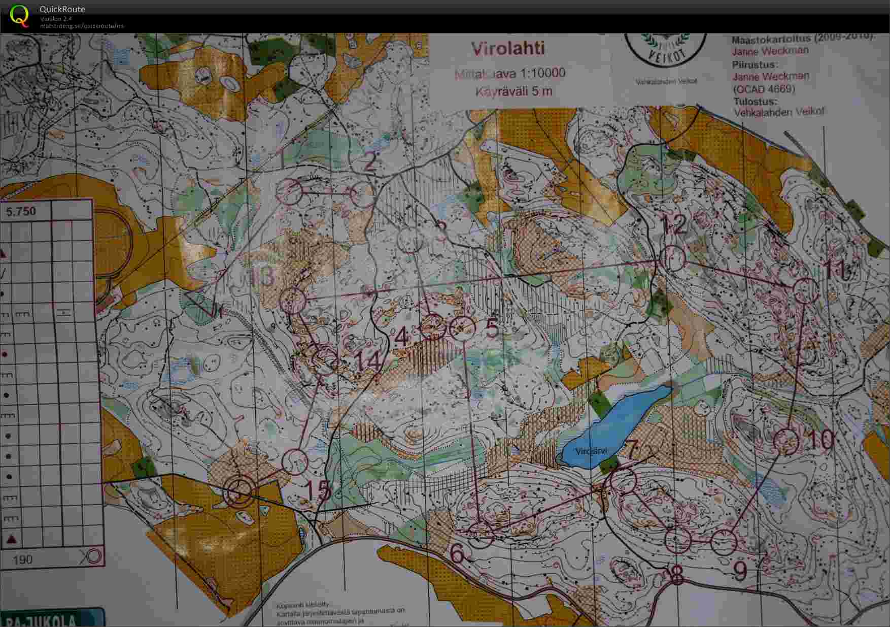 Jukola Training 1 (2011-06-16)